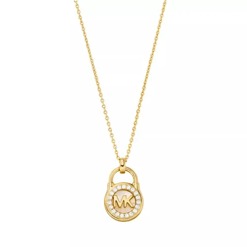 Michael Kors Necklaces - 14K Lock Pendant Necklace - gold - Necklaces for ladies