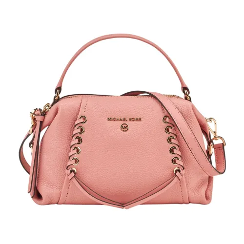 Michael Kors , Pink Shoulder Bag with Golden Details ,Pink female, Sizes: ONE SIZE