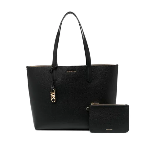 Michael Kors , Reversible Leather Shopping Bag ,Black female, Sizes: ONE SIZE