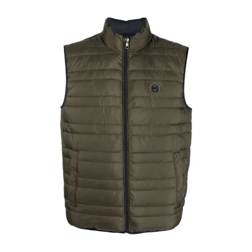 Michael Kors , Reversible quilted vest ,Green male, Sizes: