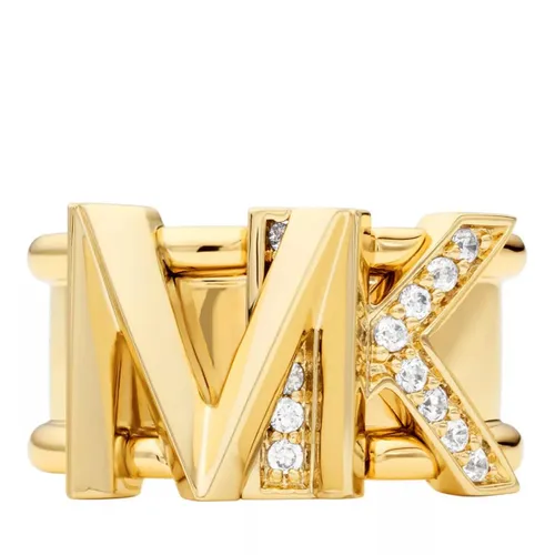 Michael Kors Rings - 14K Gold-Plated Statement Logo Band Ring - gold - Rings for ladies
