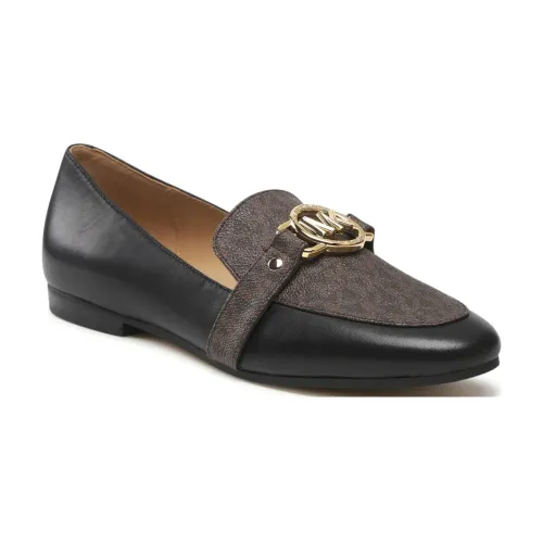 Michael Kors , rory leather logo loafer ,Brown female, Sizes: