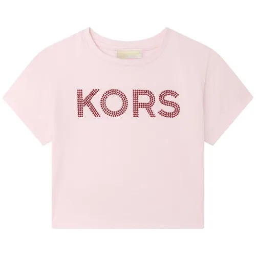 Michael Kors Sequin Logo t Shirt - Pink