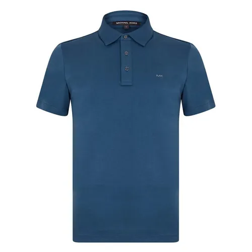 Michael Kors Short Sleeve Sleek Polo Shirt - Blue