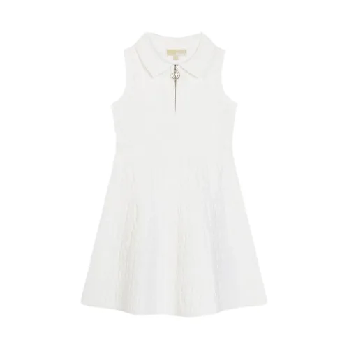 Michael Kors , Sleeveless Knit Skater Dress ,White female, Sizes: