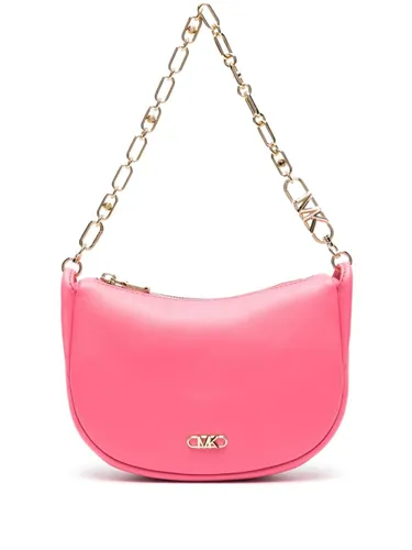 Michael Kors small Kendall logo-appliqué leather shoulder bag - Pink
