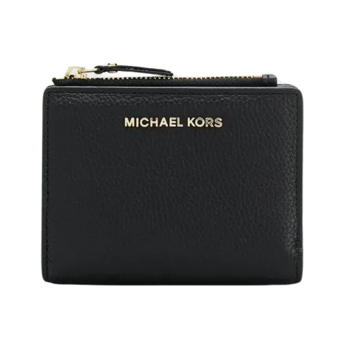 Michael Kors , Snap Billfold with Coin Pocket ,Black female, Sizes: ONE SIZE