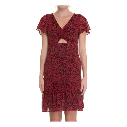 Michael Kors , Tiered dress ,Red female, Sizes: