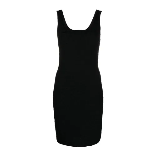 Michael Kors , Tonal Tank Mini Dress ,Black female, Sizes:
