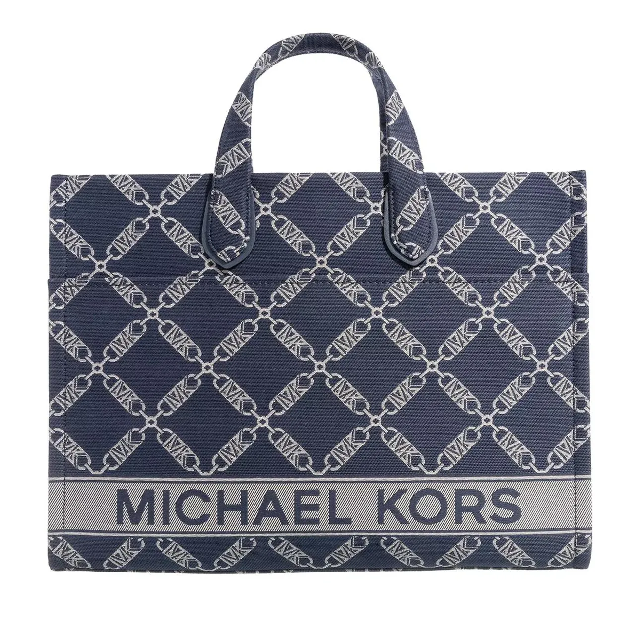 Michael Kors Tote Bags - Gigi Large Grab Tote - blue - Tote Bags for ladies