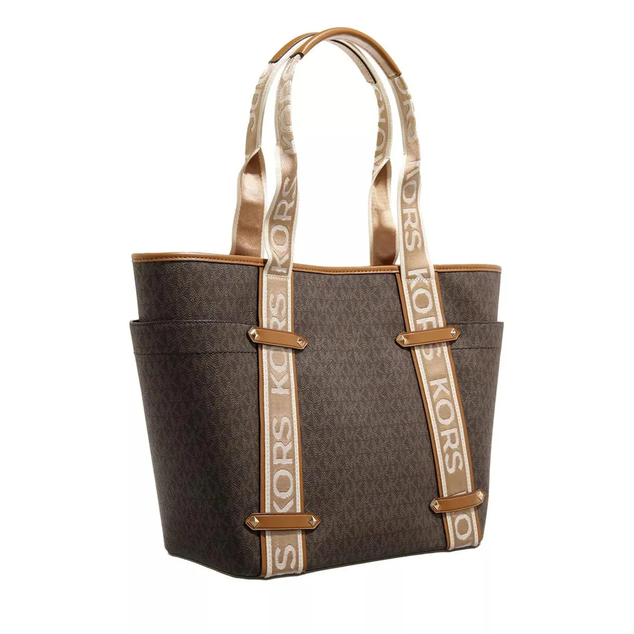Michael Kors Tote Bags - Maeve Large Open Tote - brown - Tote Bags for ladies