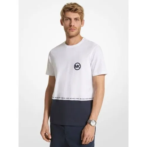Michael Kors White Block Logo T-Shirt