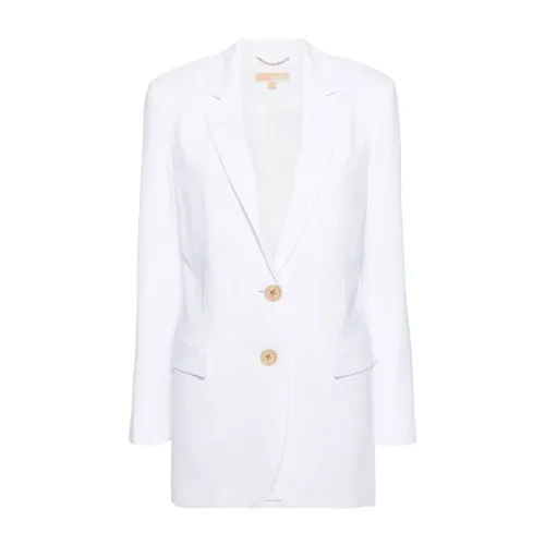 Michael Kors , White Crepe Texture Jacket ,White female, Sizes: