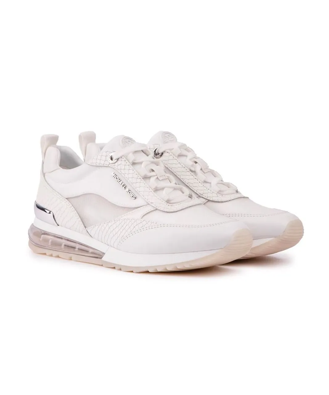 Michael Kors Womens Allie Stride Extreme Trainers - White Leather