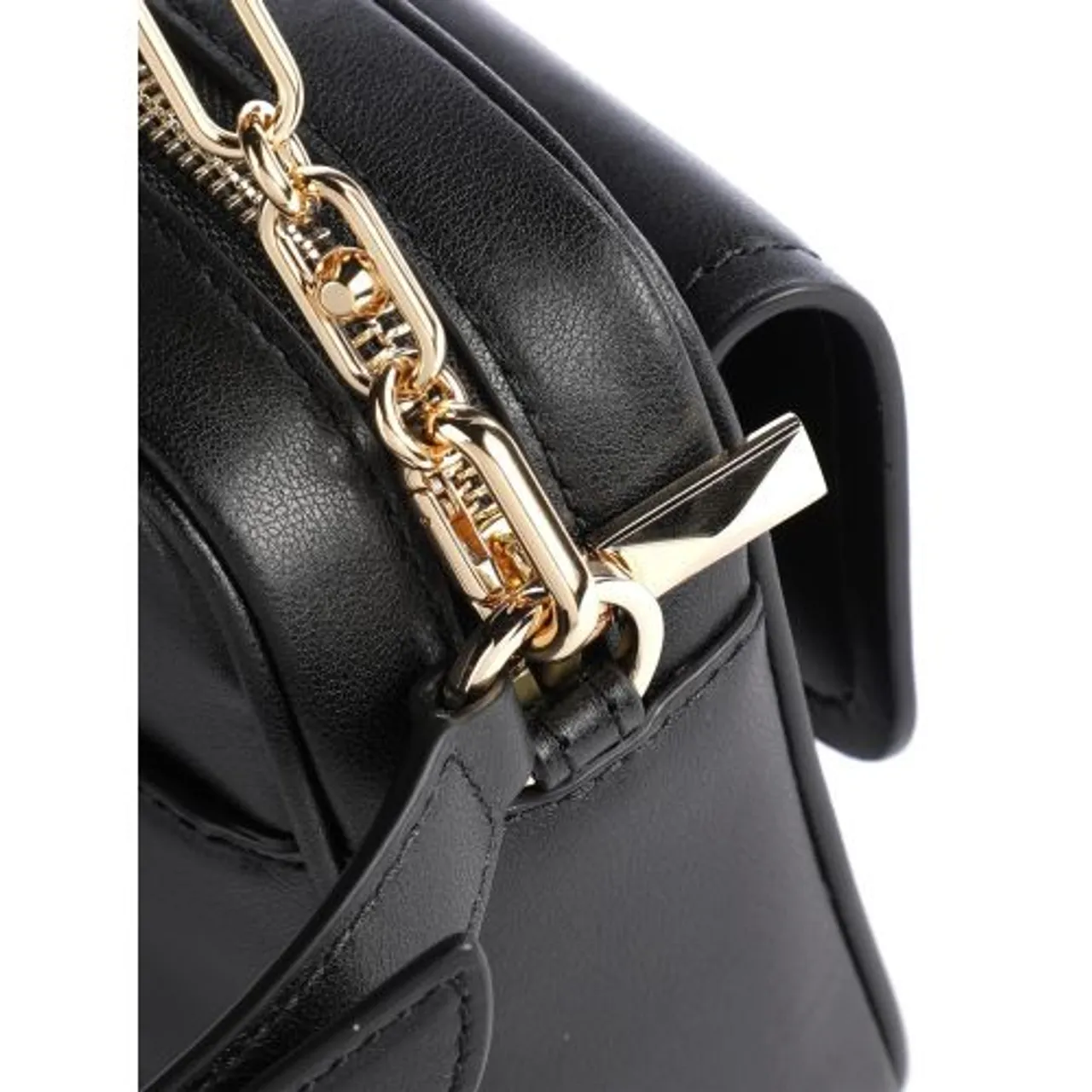Michael Kors Womens Black Parker Chain Swag Camera Crossbody Bag