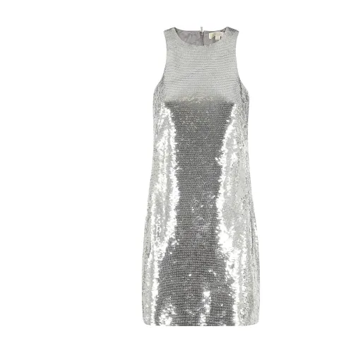 Michael Kors , Womens Clothing Dress Silver Ss24 ,Gray female, Sizes: