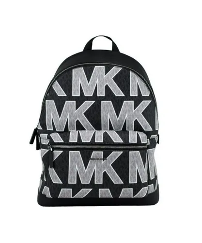 Michael Kors WoMens Cooper Black Signature PVC Graphic Logo Backpack Bookbag Bag - One Size