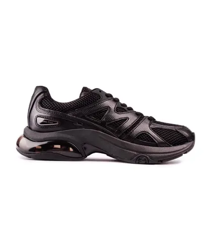 Michael Kors Womens Kit Extreme Trainers - Black Leather