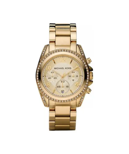 Michael Kors Womens Ladies' Blair Chronograph Watch MK5166 - Gold Metal - One Size
