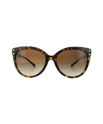 Michael Kors Womens Ladies Classic Cat Eye Dark Havana Gradient Sunglasses - Brown