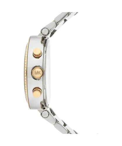 Michael Kors Womens Ladies' Parker Watch MK5626 - Silver & Gold Metal - One Size
