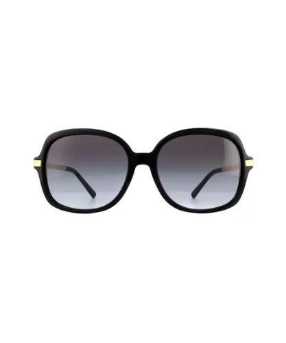 Michael Kors Womens Ladies Stylish Square Gold Light Grey Gradient Sunglasses - Black