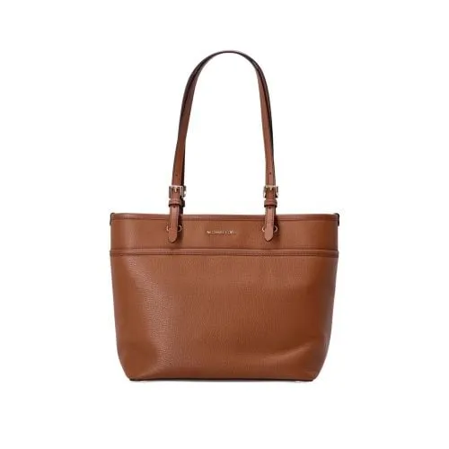 Michael Kors Womens Luggage Winston Medium Top Zip Pocket Tote Bag