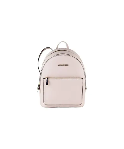 Michael Kors Womens Medium Leather Convertible Backpack with Multiple Compartments - Pink - One Size