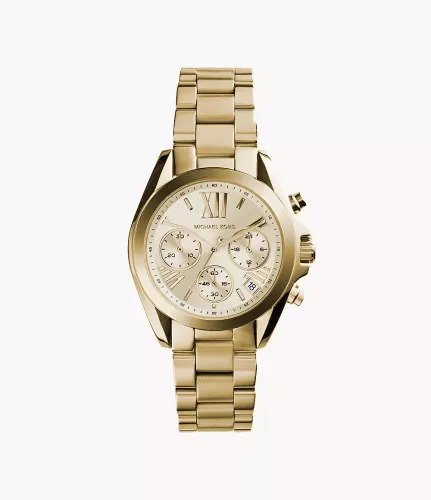 Michael Kors Women's Michael Kors Gold-Tone Mini Bradshaw Watch