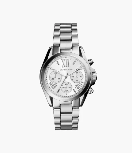 Michael Kors Women's Michael Kors Silver-Tone Mini Bradshaw Watch