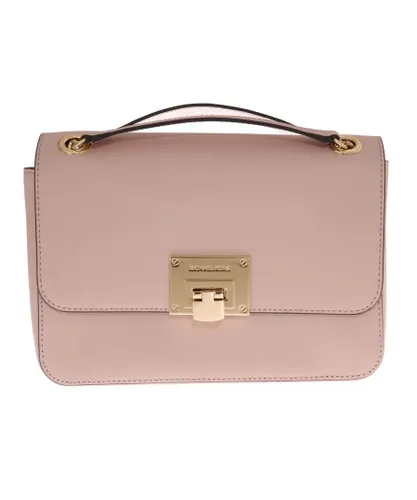 Michael Kors WoMens Pink Tina Leather Shoulder Bag - One Size