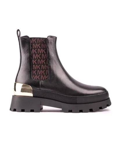 Michael Kors Womens Rowan Boots - Black Leather