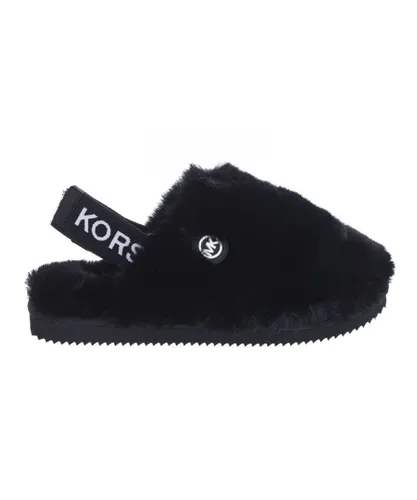 Michael Kors Womenss house slippers 40R2ELFP1D - Black