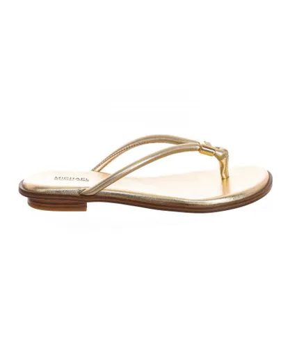 Michael Kors Womenss sandal 40T2AEFA1M - Gold