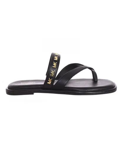 Michael Kors Womenss sandal 40T2ALFA1L - Black