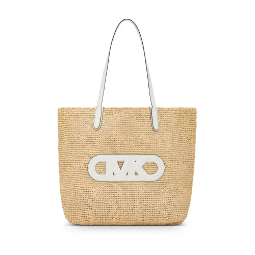 Michael Kors , Woven Straw Tote Bag for Women ,Beige female, Sizes: ONE SIZE