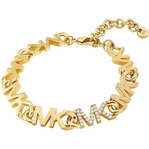 MICHAEL Michael Kors 14k Gold Plated Brass Pave Chain Bracelet - Gold