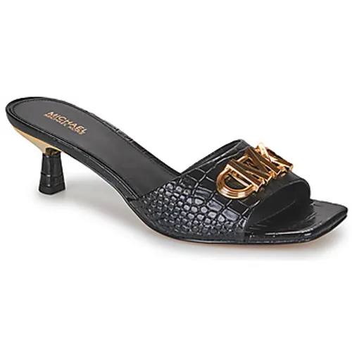 MICHAEL Michael Kors  AMAL KITTEN SANDAL  women's Mules / Casual Shoes in Black