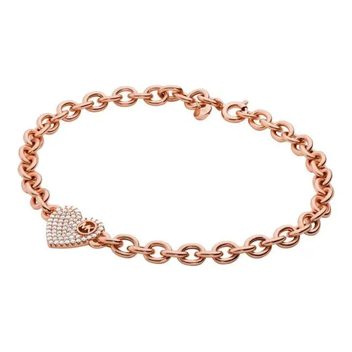 MICHAEL Michael Kors Cubic Zirconia Love Heart Bracelet - Gold