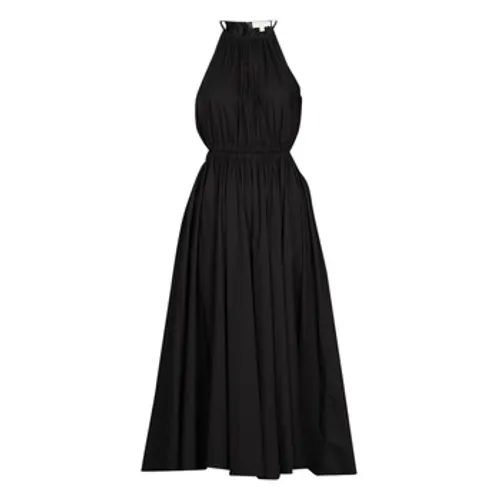 MICHAEL Michael Kors  HALTER CTN MIDI DRESS  women's Long Dress in Black