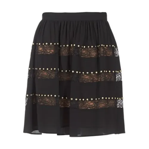 MICHAEL Michael Kors  HT/ LACE MIX  women's Skirt in Black