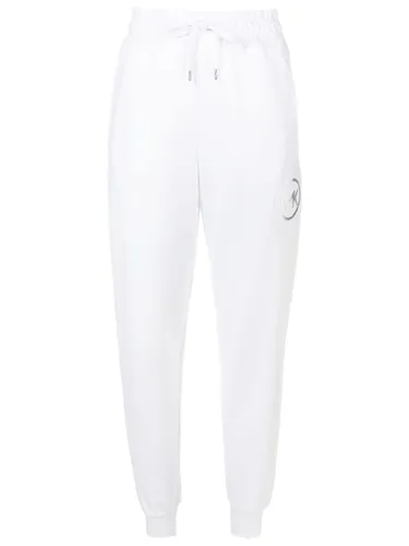 Michael Michael Kors logo-embossed cotton track pants - White