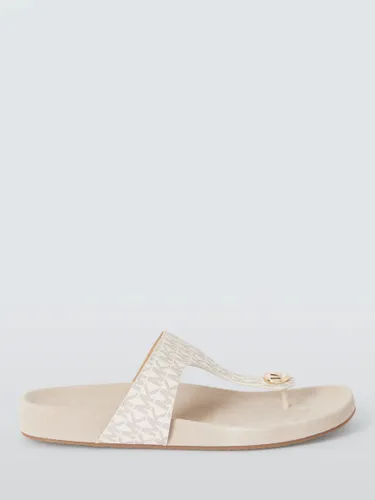 MICHAEL Michael Kors Lucina Footbed Sandals, Vanilla - Vanilla - Female