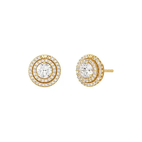 MICHAEL Michael Kors Metal Sterling Silver Pave Studs - Gold