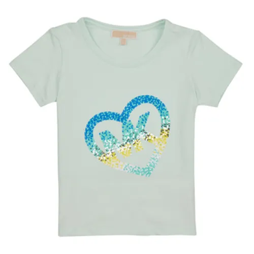 MICHAEL Michael Kors  R15185-76T-C  girls's Children's T shirt in White