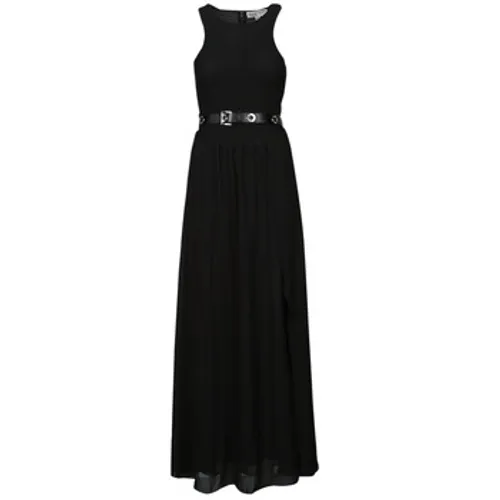MICHAEL Michael Kors  SMOCKED MAXI DRESS  women's Long Dress in Black