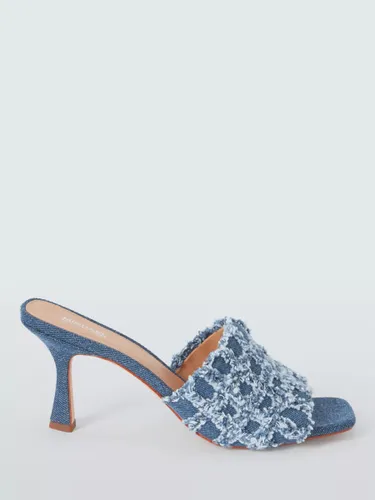 MICHAEL Michael Kors Tessa High Heel Mule Sandals, Denim - Denim - Female