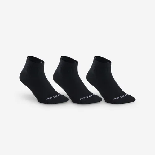 Mid Tennis Socks Rs 100 Tri-pack - Black