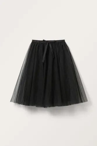Midi Tulle Skirt - Black