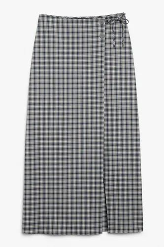 Midi wrap skirt - Grey